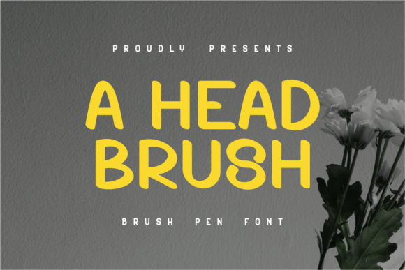 A Head Brush: A Playful Display Font for Editorial Design
