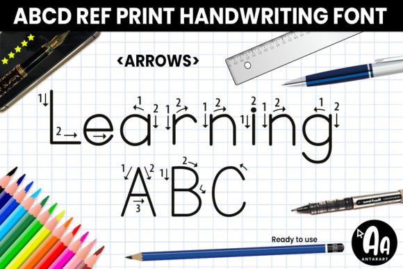 Abcd Ref Arrows: A Display Font for Modern Web Design