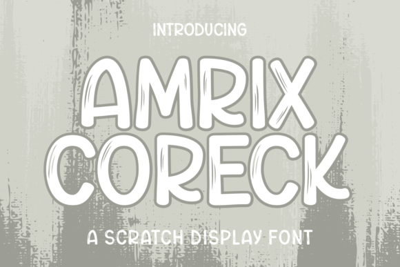 Amrix Coreck: A Bold Display Font for Striking Brand Identity