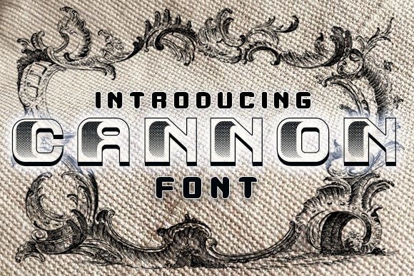 Cannon: A Retro 3D Display Font for Your Brand