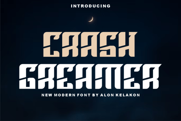 Crash Greamer: A Modern Display Font for Bold Brands