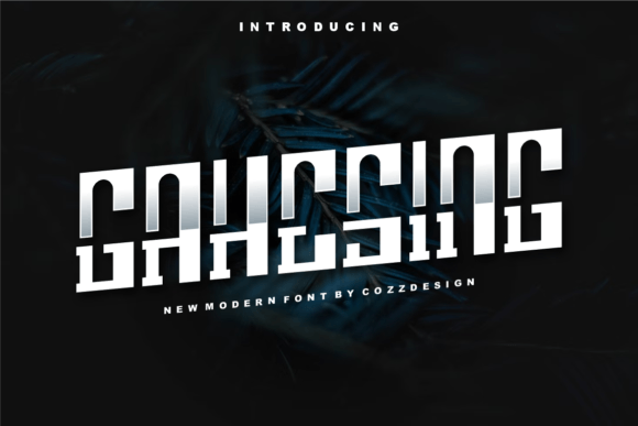 Gahesing: A Modern Display Font for Editorial Design