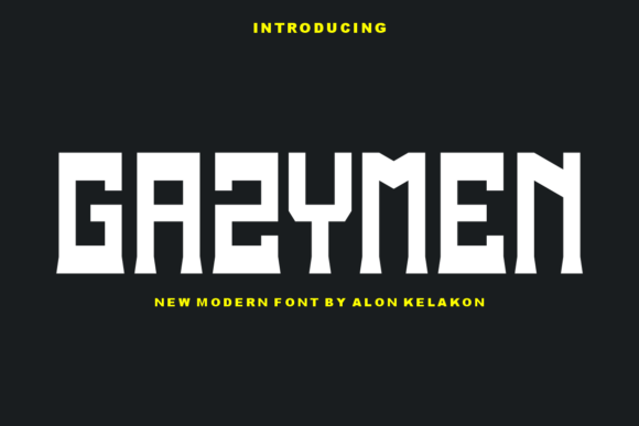 Gazymen: A Modern Display Font for Makers