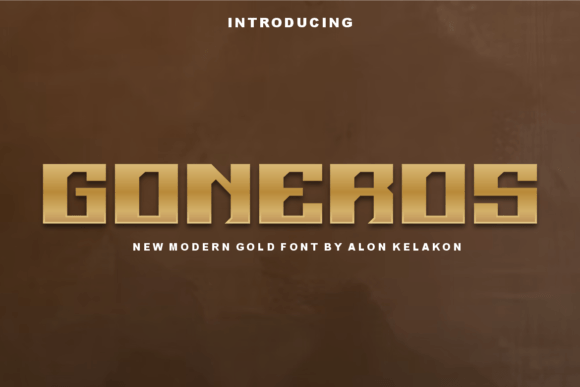 Goneros: A Modern Display Font for Bold Branding