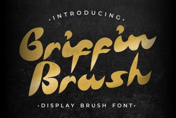 Griffin Brush: A Modern Display Font for Crafters