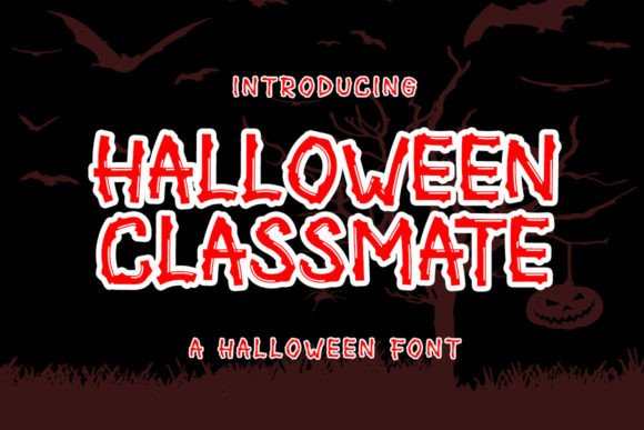 Halloween Classmate: A Bold Display Font for Web Design