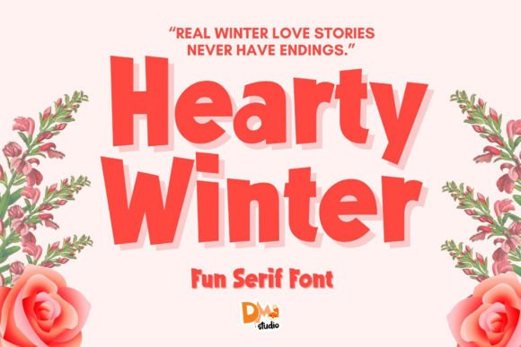 Hearty Winter: A Playful Display Font for Makers