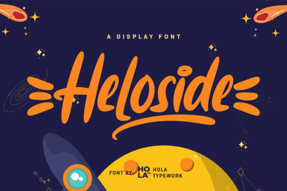 Heloside: A Playful Display Font for Web Design