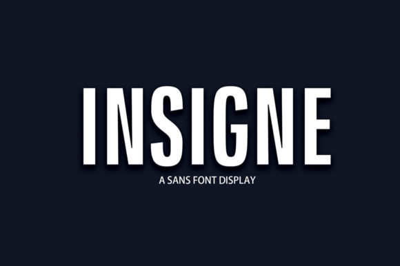 Insigne: A Bold Display Font for Modern Branding