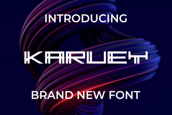 Karuey: A Bold Display Font for Modern Branding