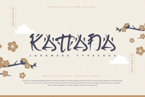 Kattana: A Japanese-Inspired Display Font for Editorial Design