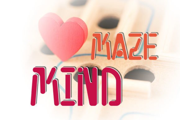 Maze Mind: A Whimsical Display Font for Editorial Design