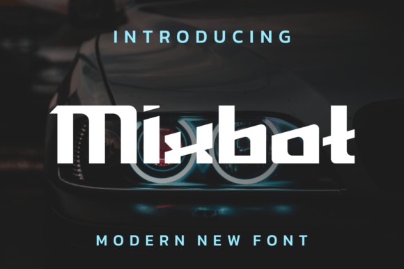 Mixbot: A Futuristic Display Font for Modern Editorial Design