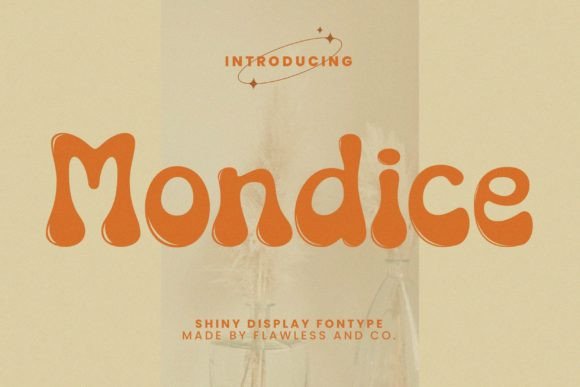 Mondice: A Retro Display Font for Web Design