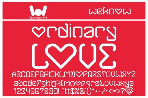 Ordinary Love: A Techno Display Font for Campaigns