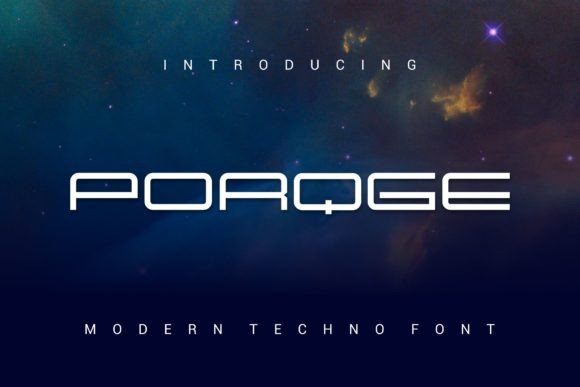 Porqge: The Modern Display Font for Bold Marketing