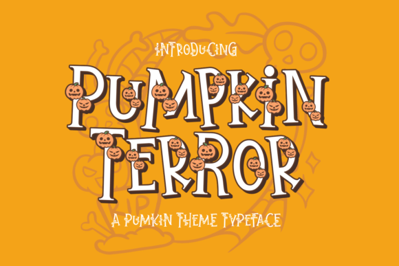 Pumpkin Terror: A Spooky Display Font for Makers