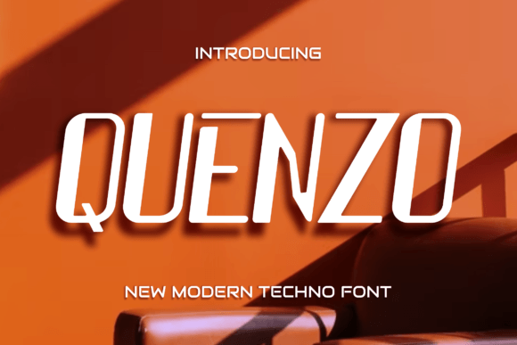 Quenzo: A Modern Display Font for Small Business Branding