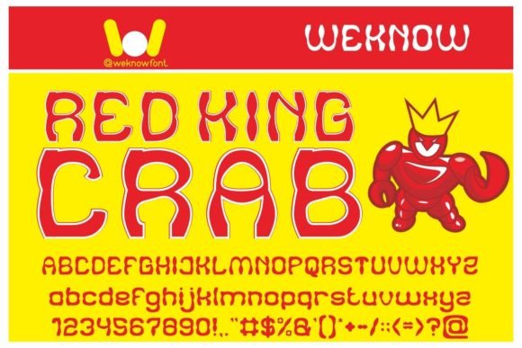 Red King Crab: A Bold Display Font for Marketers