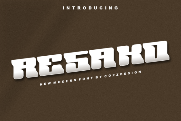 Resako: A Modern Display Font for Memorable Branding