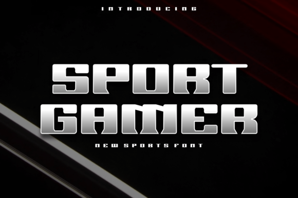 Sport Gamer: A Modern Display Font for Makers