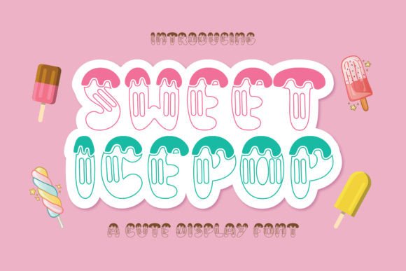 Sweet Ice Pop: A Playful Display Font for Campaigns