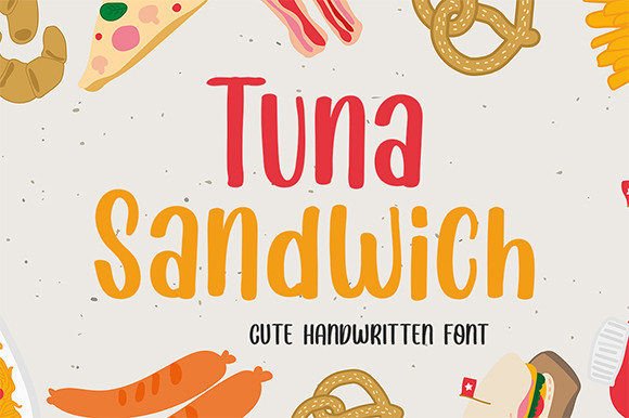Tuna Sandwich: A Whimsical Display Font for Brands