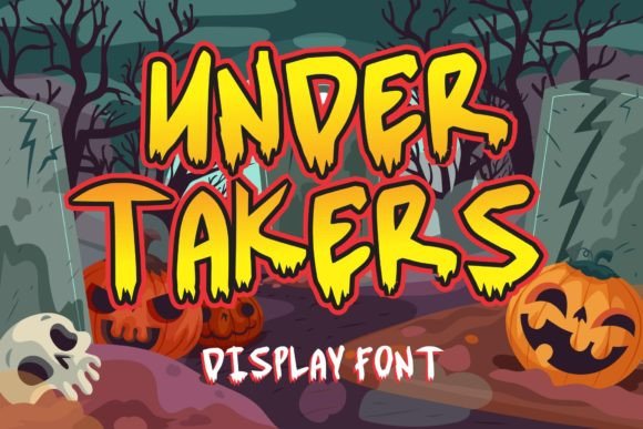 Undertakers: A Spooky Vintage Display Font for Web