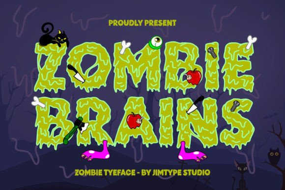 Zombie Brains: A Spooky Display Font for Campaigns